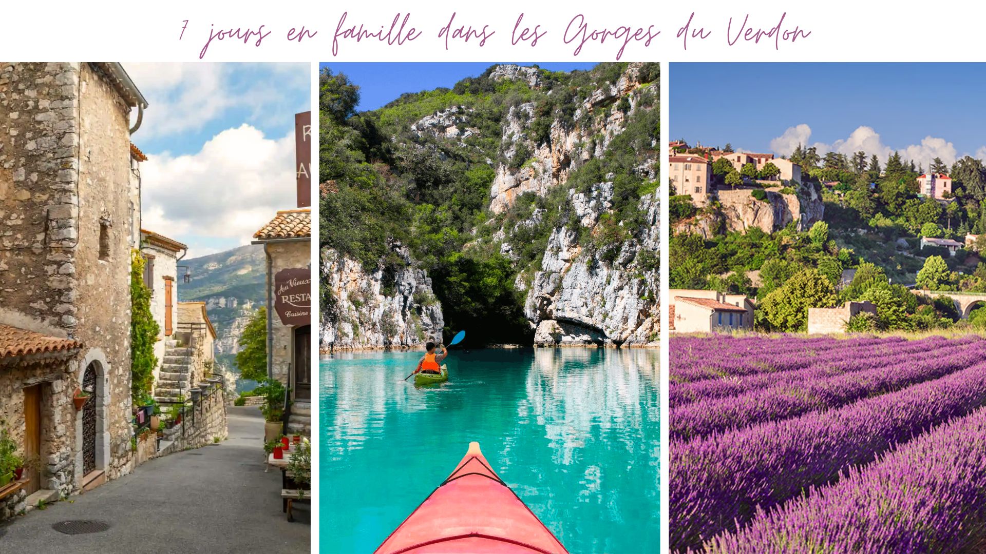 en famille dans les Gorges du Verdon